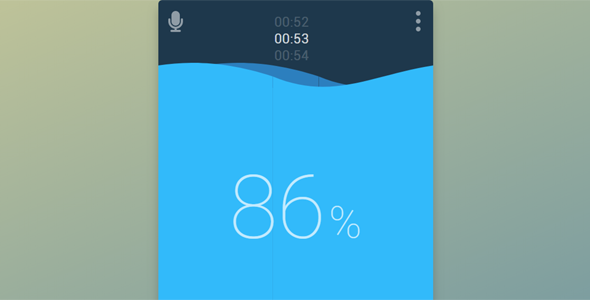vuejs+svg概念App提醒喝水带语音