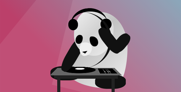 纯css3大熊猫听音乐动画代码