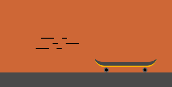 纯css3滑板车动画代码