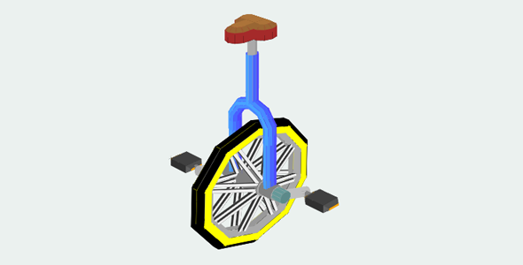 css3独轮自行车动画