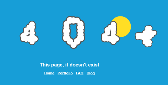 js云朵动画404页面特效代码