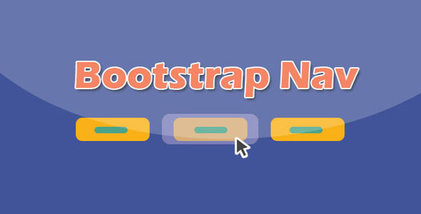 Bootstrap鼠标滑过导航菜单遮罩层动画插件