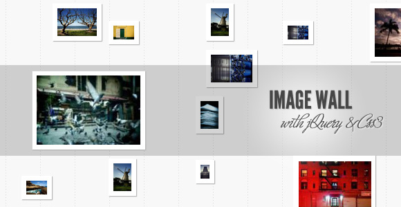 jQuery逼真的照片墙效果CSS3画廊