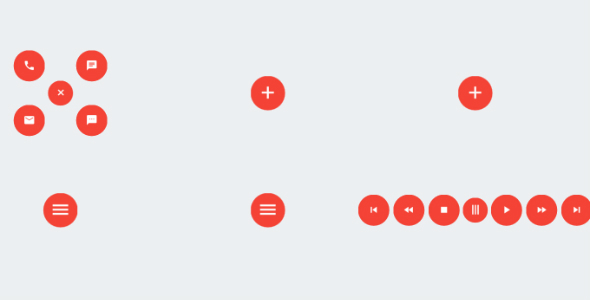 CSS3按钮周围圆圈菜单动画效果