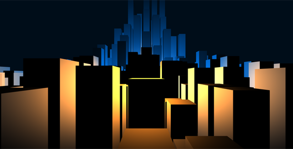 canvas实现3D城市模型动画html5代码