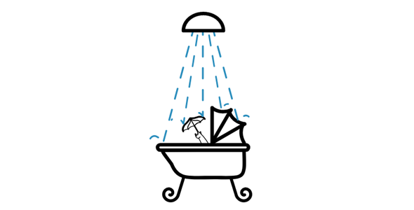SVG创意洗澡动画