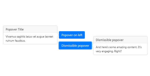 Bootstrap Popover气泡提示插件样式