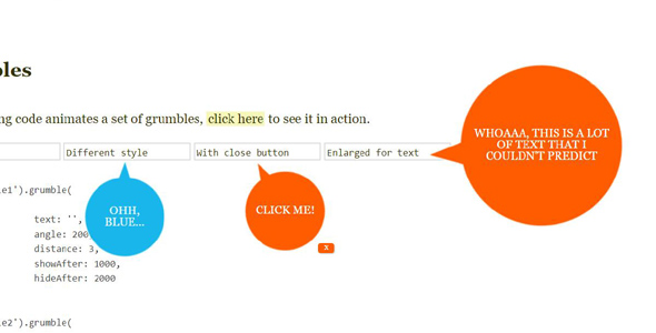 grumble.js圆形气泡tooltip提示插件