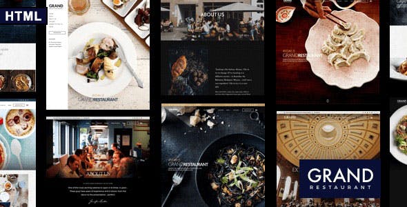 响应设计餐饮行业和美食HTML模板