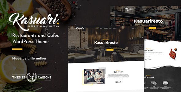 餐厅和咖啡厅WordPress主题模板