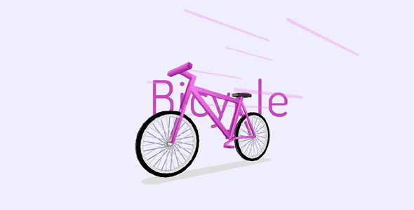 纯css3绘制3D卡通自行车动画