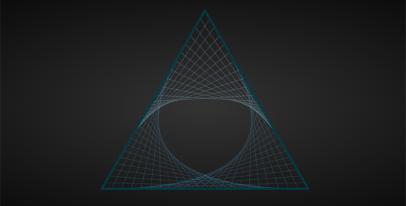 svg三角形呼吸动画网格线