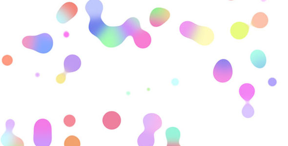 SVG彩虹斑点HTML5背景动画特效