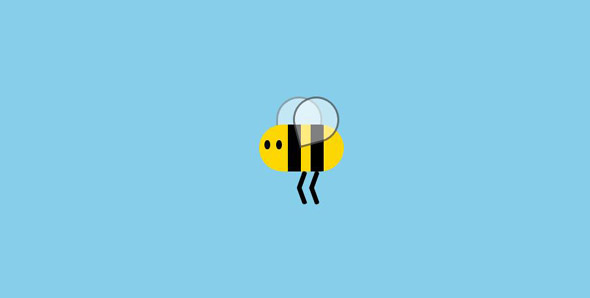 纯css3黄色小蜜蜂动画加载特效