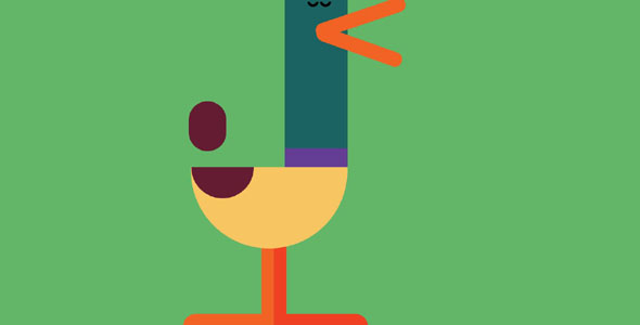 纯CSS3卡通鸭子张嘴动画特效
