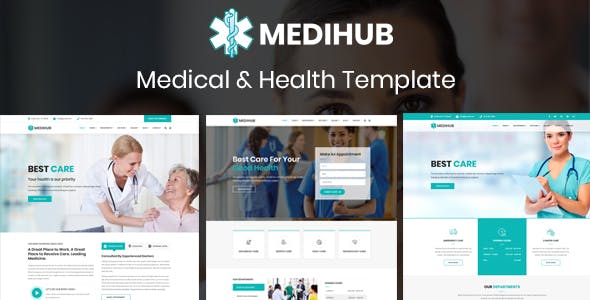 简单的HTML5医疗与健康网站模板
