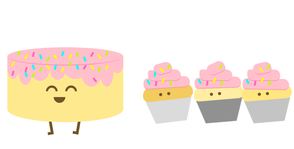 CSS3卡通拟人蛋糕动画特效