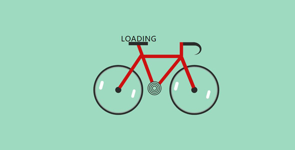 TweenMax+SVG自行车loading加载特效