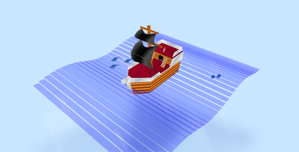 纯css3实现3d帆船动画特效