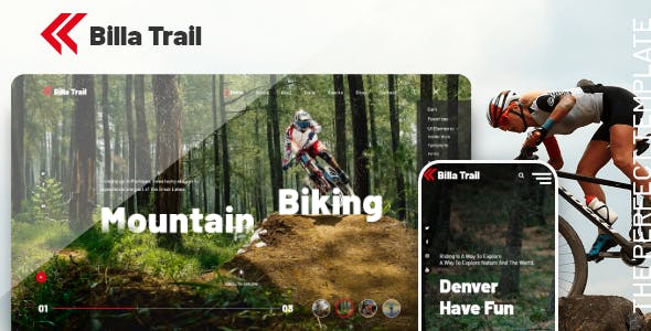 骑行自行车爱好者网站HTML模板