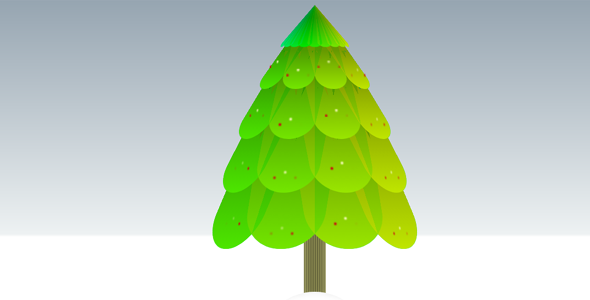 css3绘制的圣诞树特效代码