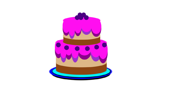 CSS代码画的蛋糕