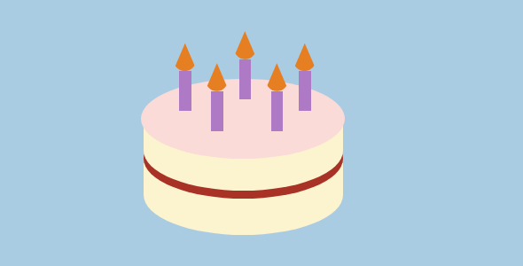 css3 html绘制的生日蛋糕代码