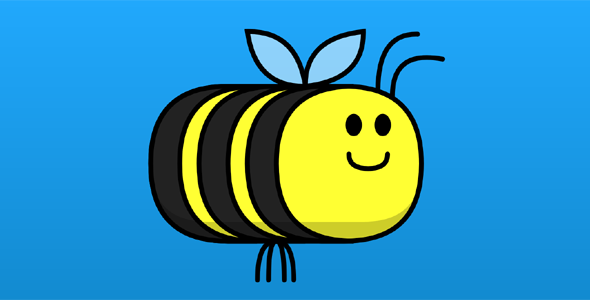 svg实现的可爱蜜蜂动画特效