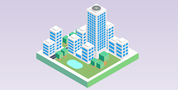 纯css绘制的3d城市建模源码下载