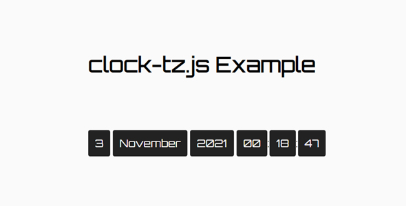 clock-tz.js时钟插件