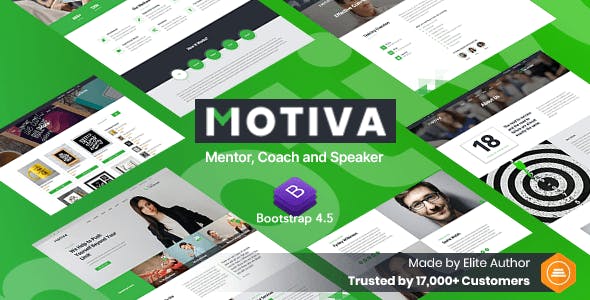响应式的教练网站HTML5模板 - Motiva源码下载