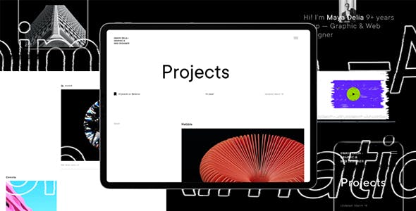 UI设计师作品展示网站模板