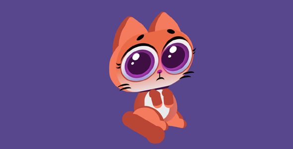 小猫别哭纯css3动画网页特效