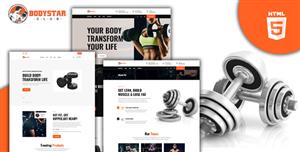 HTML5運動健身房設備網站模板