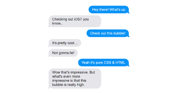 iOS13样式聊天气泡