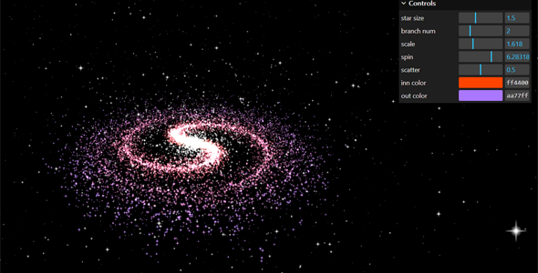 3D银河系例子动画特效