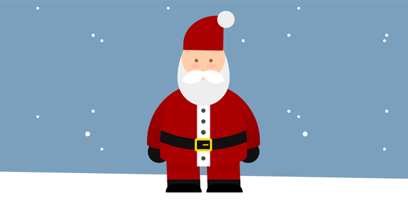 CSS和DIV画的圣诞老人代码