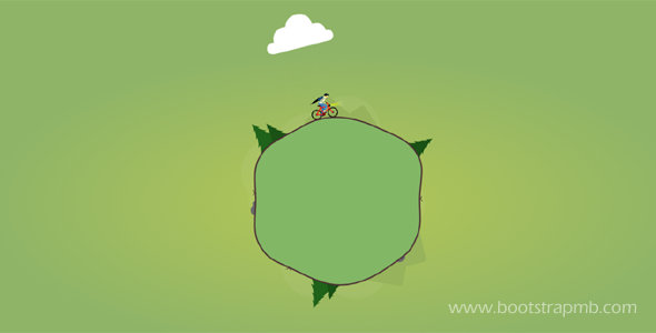 骑自行车svg动画特效