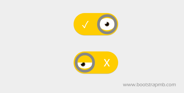 CSS小黄人样式切换按钮特效