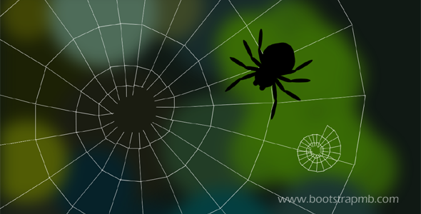 CSS蜘蛛和网动画特效源码下载