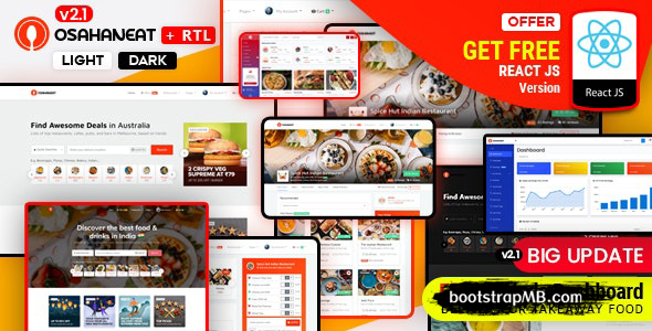 美食在线订购系统HTML5模板源码下载