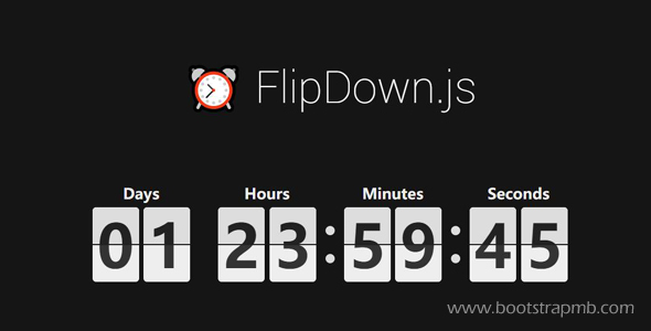 flipdown.js翻卡片倒计时插件