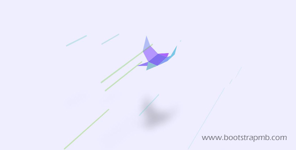 纯CSS3纸鸟飞行网页动画特效