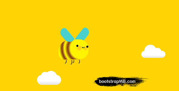 css3动画飞舞的蜜蜂代码