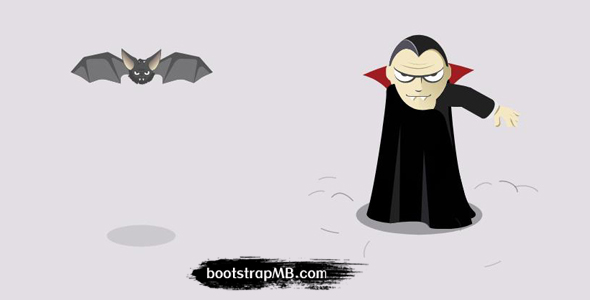 蝙蝠变身吸血鬼js网页动画