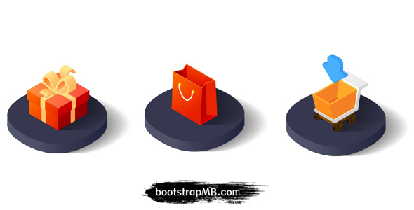 TweenMax+SVG礼物盒购物动画