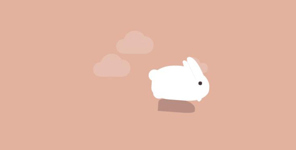 CSS可爱小兔子动画代码源码下载
