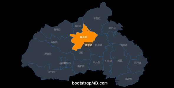 邢台市地图HTML网页代码源码下载