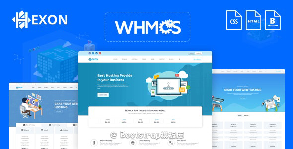 WHMCS托管云服务器网站模板