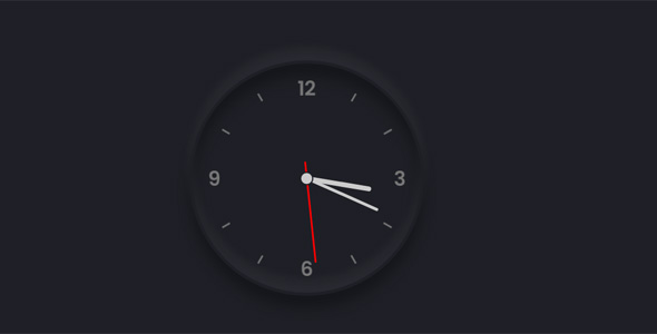 动态时钟JavaScript特效